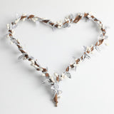 Max Handmade DIY Heart Flower Leaf Wreath Garland Forehead Hair Band  Silver