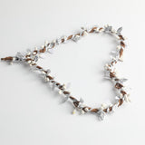 Max Handmade DIY Heart Flower Leaf Wreath Garland Forehead Hair Band  Silver