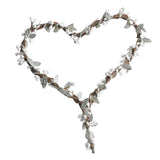 Max Handmade DIY Heart Flower Leaf Wreath Garland Forehead Hair Band  Silver