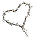 Max Handmade DIY Heart Flower Leaf Wreath Garland Forehead Hair Band  Silver