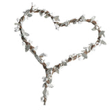 Max Handmade DIY Heart Flower Leaf Wreath Garland Forehead Hair Band  Silver