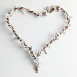 Max Handmade DIY Heart Flower Leaf Wreath Garland Forehead Hair Band  Silver