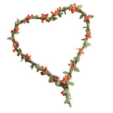 Max Handmade DIY Heart Flower Leaf Wreath Garland Forehead Hair Band  Orange