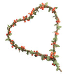 Max Handmade DIY Heart Flower Leaf Wreath Garland Forehead Hair Band  Orange