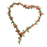 Max Handmade DIY Heart Flower Leaf Wreath Garland Forehead Hair Band  Orange