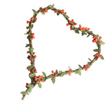 Max Handmade DIY Heart Flower Leaf Wreath Garland Forehead Hair Band  Orange