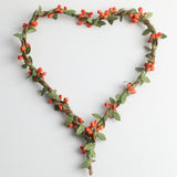 Max Handmade DIY Heart Flower Leaf Wreath Garland Forehead Hair Band  Orange