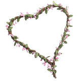 Max Handmade DIY Heart Flower Leaf Wreath Garland Forehead Hair Band  Pink