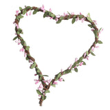 Max Handmade DIY Heart Flower Leaf Wreath Garland Forehead Hair Band  Pink