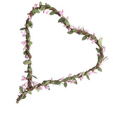 Max Handmade DIY Heart Flower Leaf Wreath Garland Forehead Hair Band  Pink