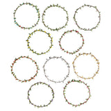 Max Bohemian Flower Leaves Garland Forehead Hair Band Beach Wreath  Pink