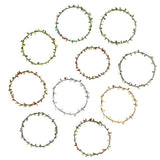 Max Bohemian Flower Leaves Garland Forehead Hair Band Beach Wreath  Pink