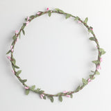 Max Bohemian Flower Leaves Garland Forehead Hair Band Beach Wreath  Pink