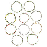 Max Bohemian Flower Leaves Garland Forehead Hair Band Beach Wreath  Pink