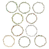 Max Bohemian Flower Leaves Garland Forehead Hair Band Beach Wreath  Pink