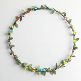 Max Bohemian Flower Leaves Garland Forehead Hair Band Beach Wreath  Multi