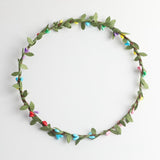 Max Bohemian Flower Leaves Garland Forehead Hair Band Beach Wreath  Multi