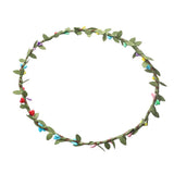 Max Bohemian Flower Leaves Garland Forehead Hair Band Beach Wreath  Multi