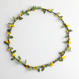 Max Bohemian Flower Leaves Garland Forehead Hair Band Beach Wreath  Yellow