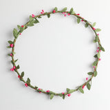 Max Bohemian Flower Leaves Garland Forehead Hair Band Beach Wreath  White
