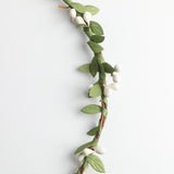 Max Bohemian Flower Leaves Garland Forehead Hair Band Beach Wreath  White