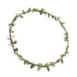Max Bohemian Flower Leaves Garland Forehead Hair Band Beach Wreath  White