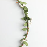 Max Bohemian Flower Leaves Garland Forehead Hair Band Beach Wreath  White