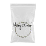 Max Bohemian Flower Leaves Garland Forehead Hair Band Beach Wreath  Purple
