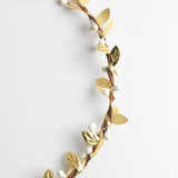 Max Bohemian Flower Leaves Garland Forehead Hair Band Beach Wreath  Gold