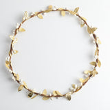 Max Bohemian Flower Leaves Garland Forehead Hair Band Beach Wreath  Gold