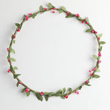 Max Bohemian Flower Leaves Garland Forehead Hair Band Beach Wreath  Rose red