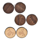 Max Mens Cufflinks and Cuff Link with Presentation Box Stripe
