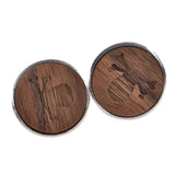 Max Mens Cufflinks and Cuff Link with Presentation Box Brown Skull