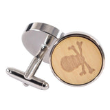 Max Mens Cufflinks and Cuff Link with Presentation Box White Skull