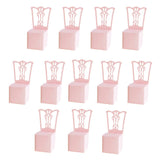 Max 12x Chair Shape Paper Gift Box Wedding Party Favor Candy Decorative Box Pink