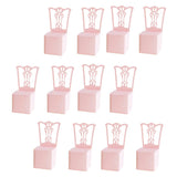 Max 12x Chair Shape Paper Gift Box Wedding Party Favor Candy Decorative Box Pink