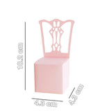 Max 12x Chair Shape Paper Gift Box Wedding Party Favor Candy Decorative Box Pink