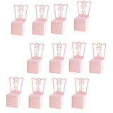 Max 12x Chair Shape Paper Gift Box Wedding Party Favor Candy Decorative Box Pink