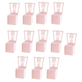 Max 12x Chair Shape Paper Gift Box Wedding Party Favor Candy Decorative Box Pink