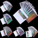 Max 12 pcs Assorted All Occasion Kraft Greeting Cards Folding Card Handmade A