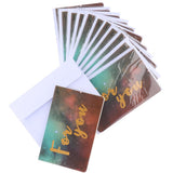 Max 12 pcs Assorted All Occasion Kraft Greeting Cards Folding Card Handmade B