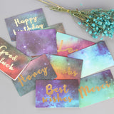 Max 12 pcs Assorted All Occasion Kraft Greeting Cards Folding Card Handmade B
