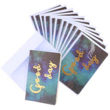 Max 12 pcs Assorted All Occasion Kraft Greeting Cards Folding Card Handmade C
