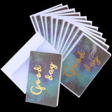 Max 12 pcs Assorted All Occasion Kraft Greeting Cards Folding Card Handmade C