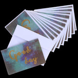Max 12 pcs Assorted All Occasion Kraft Greeting Cards Folding Card Handmade C