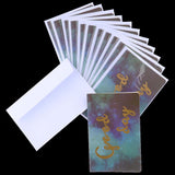 Max 12 pcs Assorted All Occasion Kraft Greeting Cards Folding Card Handmade C