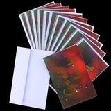 Max 12 pcs Assorted All Occasion Kraft Greeting Cards Folding Card Handmade E
