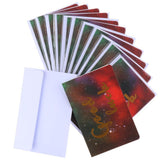 Max 12 pcs Assorted All Occasion Kraft Greeting Cards Folding Card Handmade E