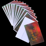 Max 12 pcs Assorted All Occasion Kraft Greeting Cards Folding Card Handmade E
