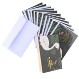 Max Creative Gilding Paper All Occasion Greeting Cards Blank cute flamingo